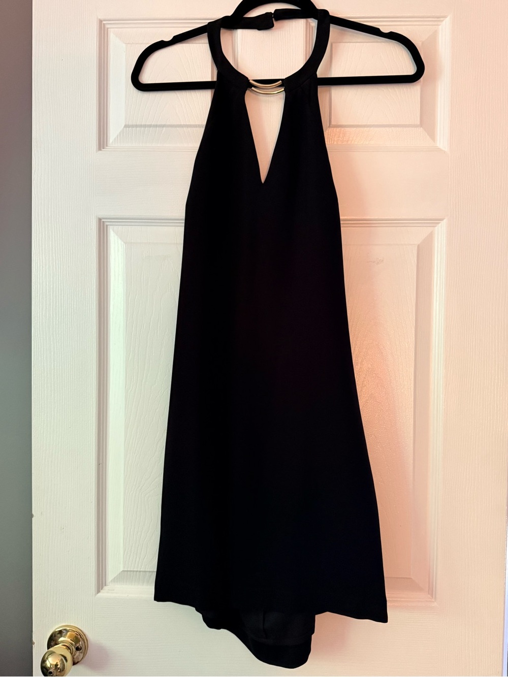 BCBGMAXAZRIA Kiley cocktail halter dress in black, size medium New With Tags